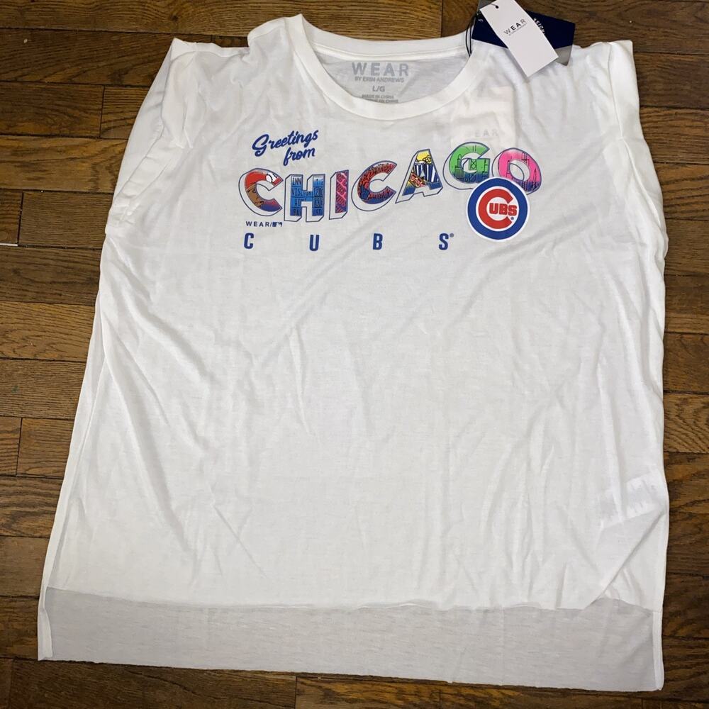 Wear By Erin Andrew’s Chicago Cubs Womens Sleeveless Size Large MLB NWT